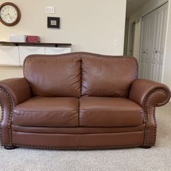 Leather Loveseat Couch 