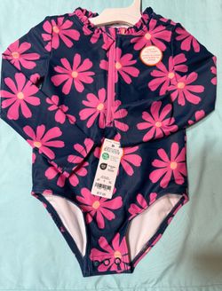 NEW Carter’s Girls Swimsuit – Size 2T – Pink Floral