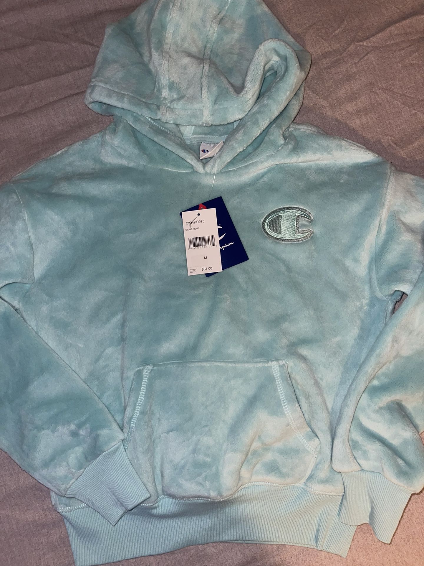 Big Girls Champion Fleece Hoodie Size M (10/12)