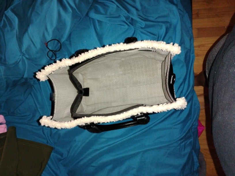 Fuzzy Hand Held Tote Bag 