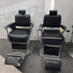 2 Belmont Barber Chairs Or Best Offer