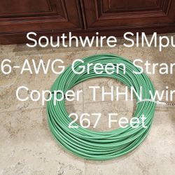 Southwire SIMpull 6-AWG Green Stranded Copper THHN wire - 267 Feet