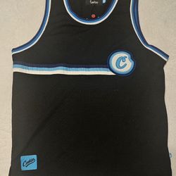 COOKIES  'Puttin In Work'  Mesh Basketball Jersey  Size M  Black/Blue/White