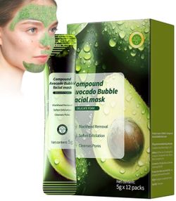 Avocado bubble facial mask