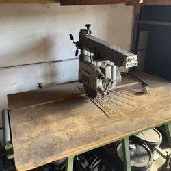 Radial Arm Saw with extensions
