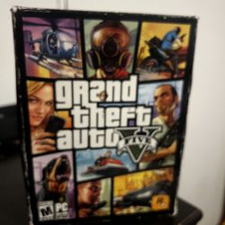 GTA V Grand Theft Auto 5 PC Complete w/ Map, Manual, Case - Rockstar Games