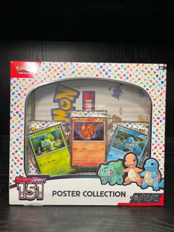 Pokémon TCG Scarlet & Violet 151 Poster Collection Sealed 3 Booster Packs
