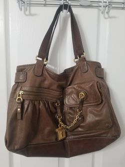 Juicy Couture Designer Brown Leather Handbad