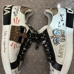 Dolce And Gabanna “King” Sneakers, Size 8.5