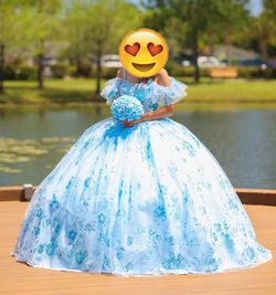 Light blue 15 dress