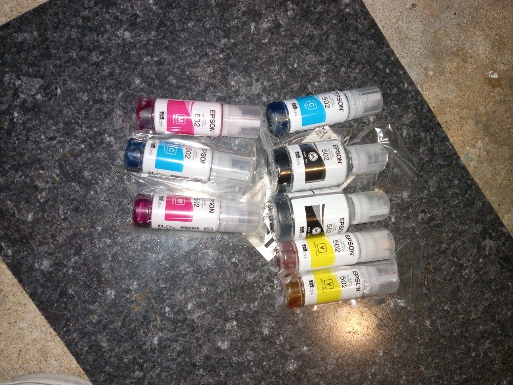8 Epson Printer *ecotank* Refill Printer Ink Refills