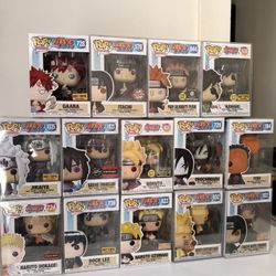 Funko Pop! Animation Naruto and Boruto Vinyl Figure Lot of 13