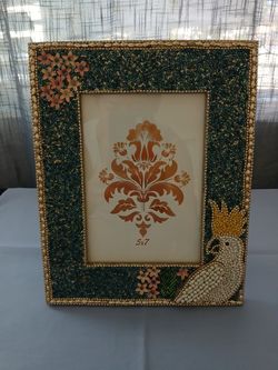 Unique Beaded Picture Frame