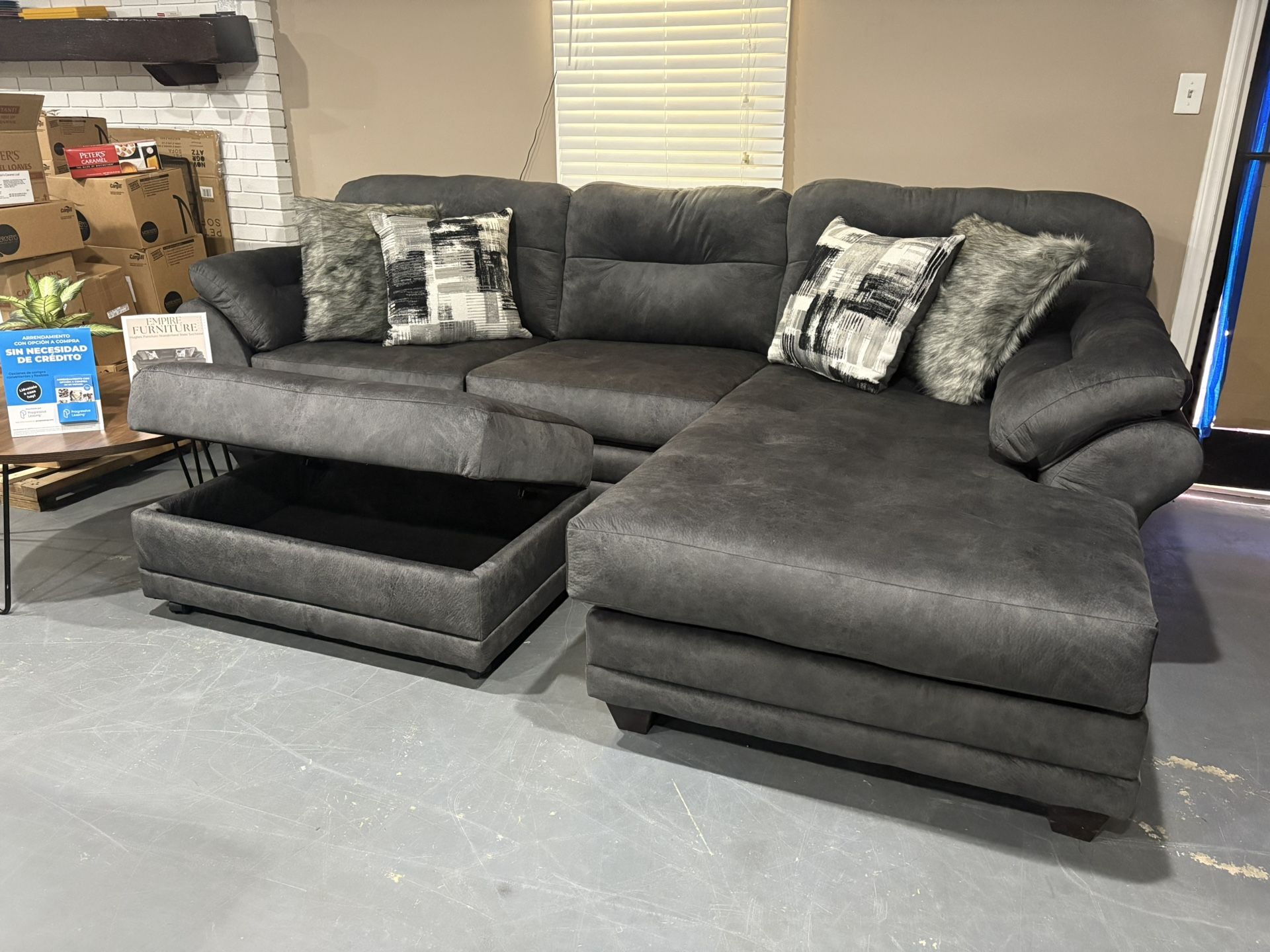 New Hughes Furniture Sectional
