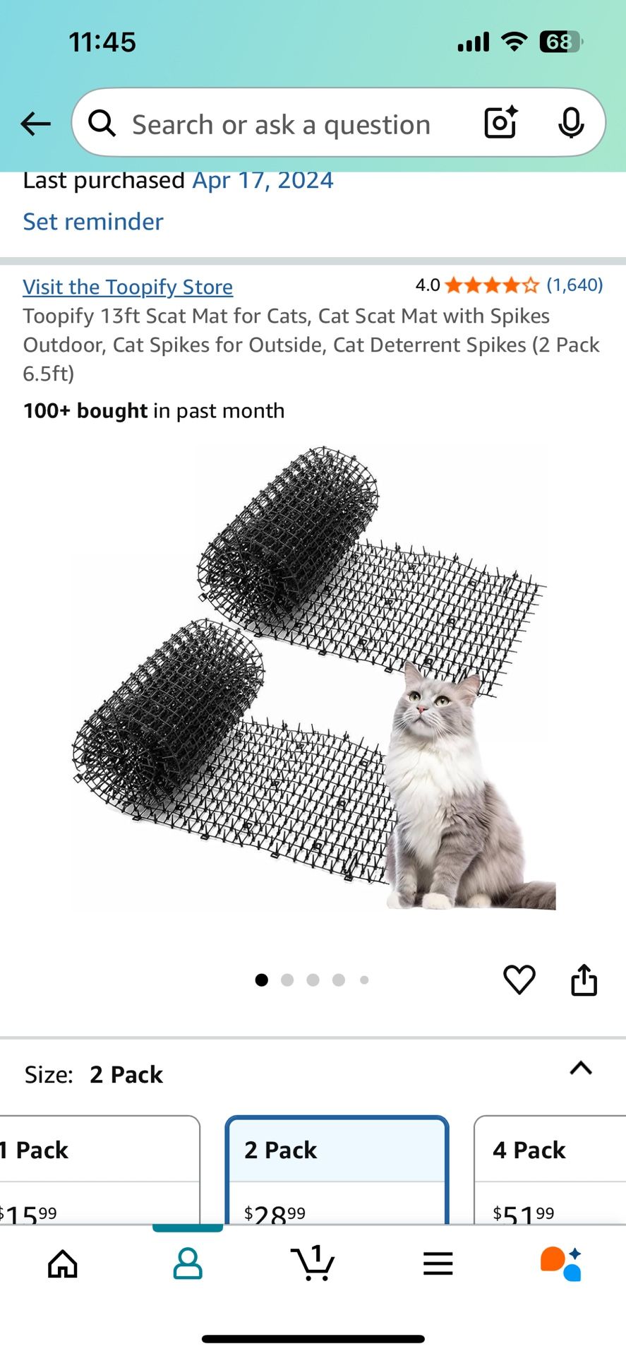 Scat Mat To Deter Cats From Digging In Flowerbeds
