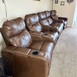 Power Reclining Theater Chairs