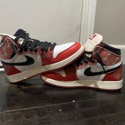 6.5Y Spider -Man Air Jordan 1 – Great Condition 🔴🕷️ Bcccc
