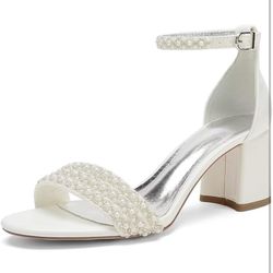 wedding white heels