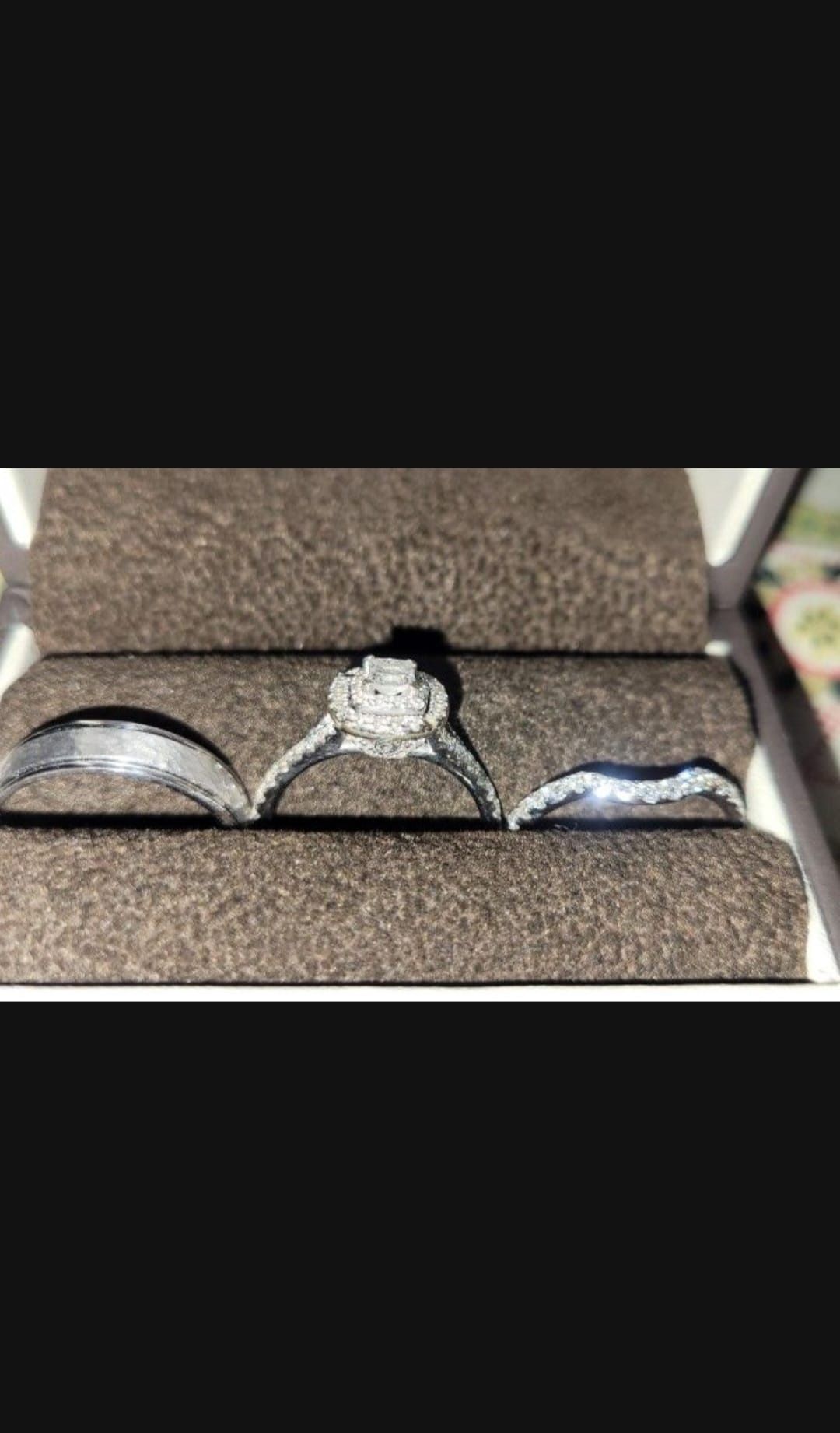 Engagement Ring And Wedding Bands