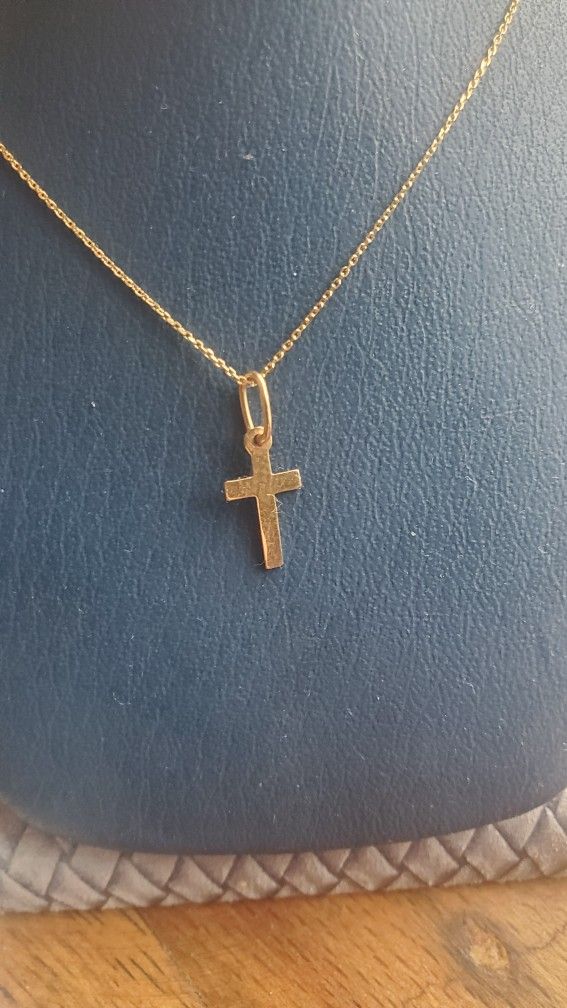 14k Gold Cross