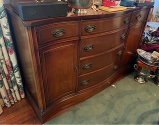 Vintage Mahogany Cabinet Buffet, Basset Furniture Baker Bros