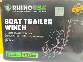 Boat trailer winch.