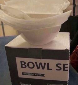 3-BRAND NEW-4oz Porcelain Bowls- BRAND NEW