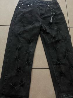 Purple jeans