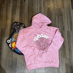 Pink Sp5der Hoodie