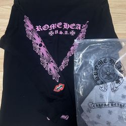 chrome Hearts Long sleeve Pink And Black Matty Boy