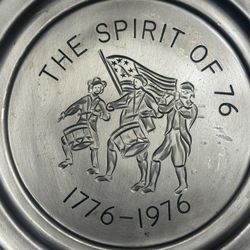 VTG 1976 Pewter Plate The Spirit of ‘76 