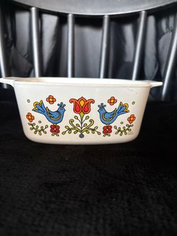 Vintage Corning Ware Country Festival Casserole Dish — $20/ OBO