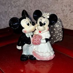 Vintage Disney Mickey & Minnie Figurine 