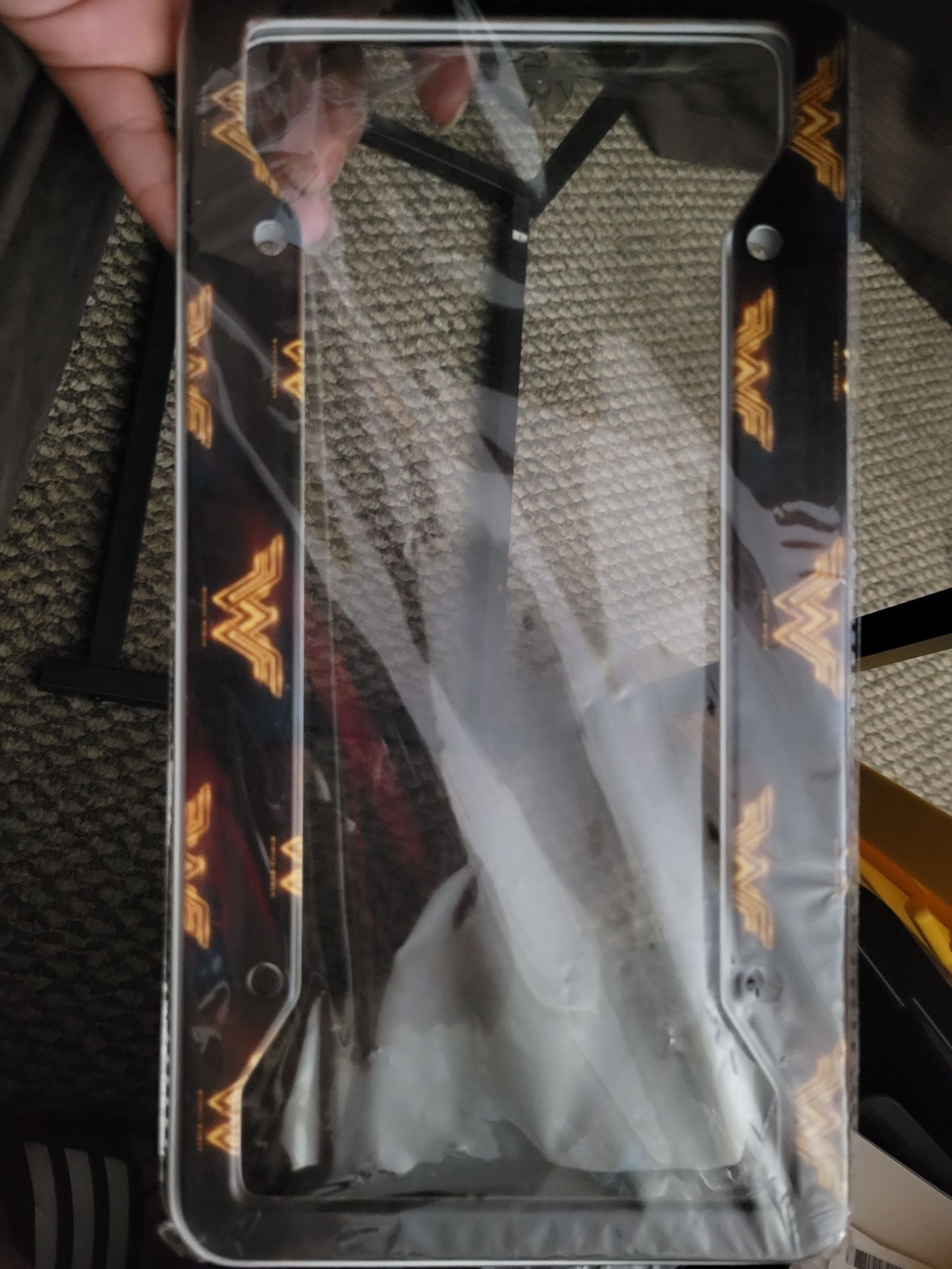 2 New Wonder Woman License Plate Holders