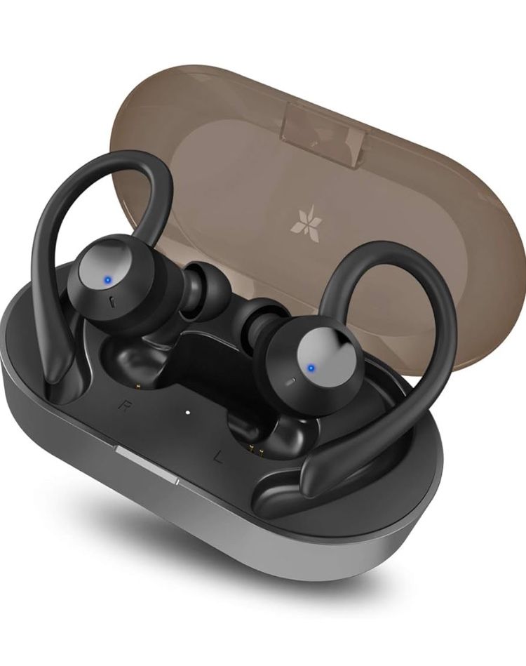 Axloie Sports Wireless Earbuds Bluetooth 5.0 Headphones True Wireless Deep Bass in-Ear Mini Stereo IPX7 Waterproof 25H Playtime Wireless Earphones wit