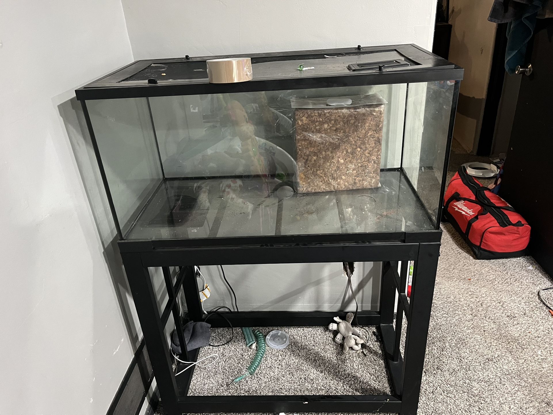 Large Reptile Tank Plus Stand