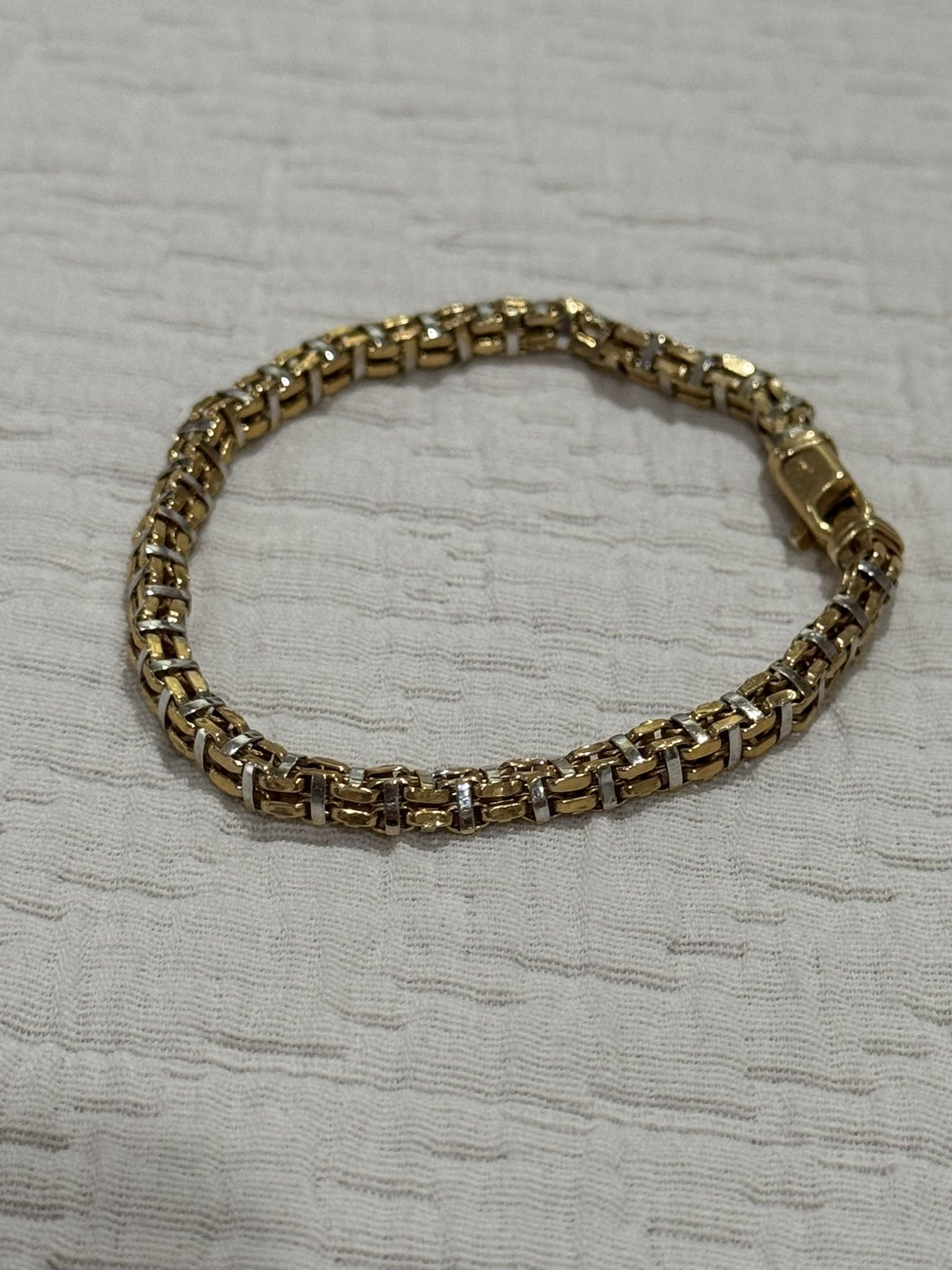 14K GOLD BOXCHAIN BRACELET