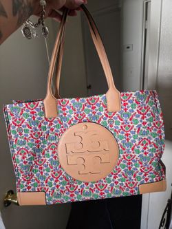 Floral Tory Burch tote bag