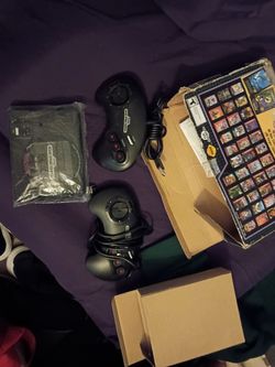 Sega Genesis Mini Console with Controllers and Box