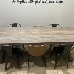 Large farm table