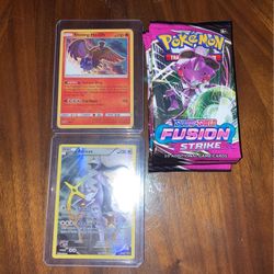 Arceus Promo/Shining Ho-oh Promo + 5 Fusion strike Booster Packs