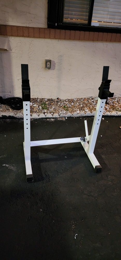 Bench Press Stand And Barbell