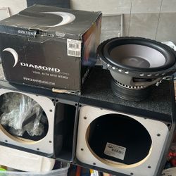 Diamond Speakers With Boom Box