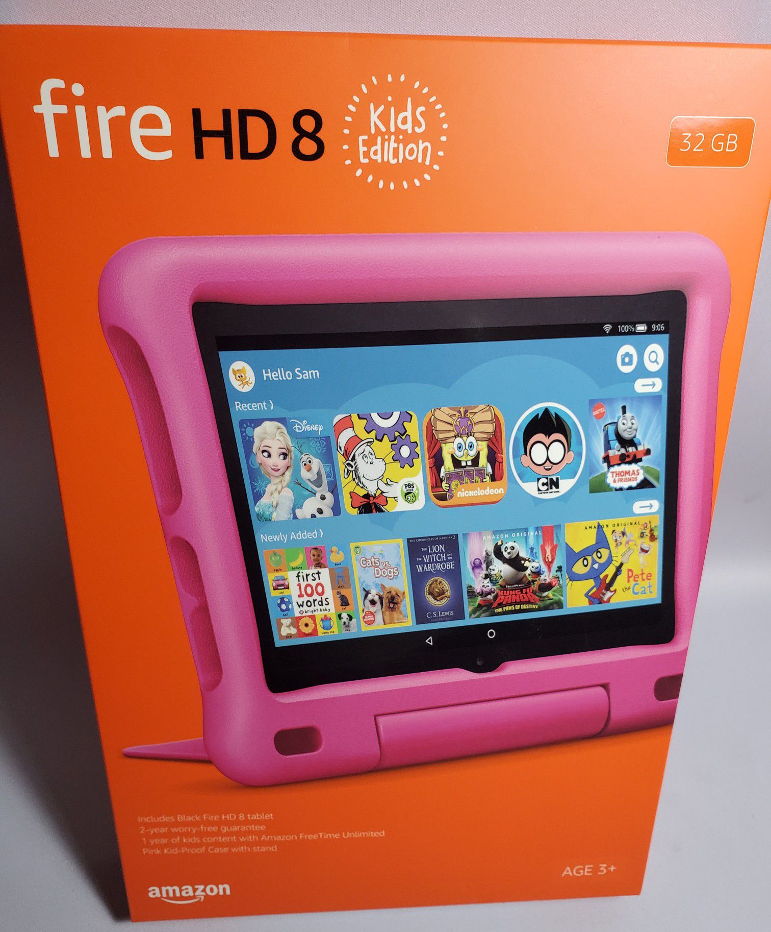 Amazon Fire HD 8 Kids edition tablet Pink. Latest Model with Kids Proof case