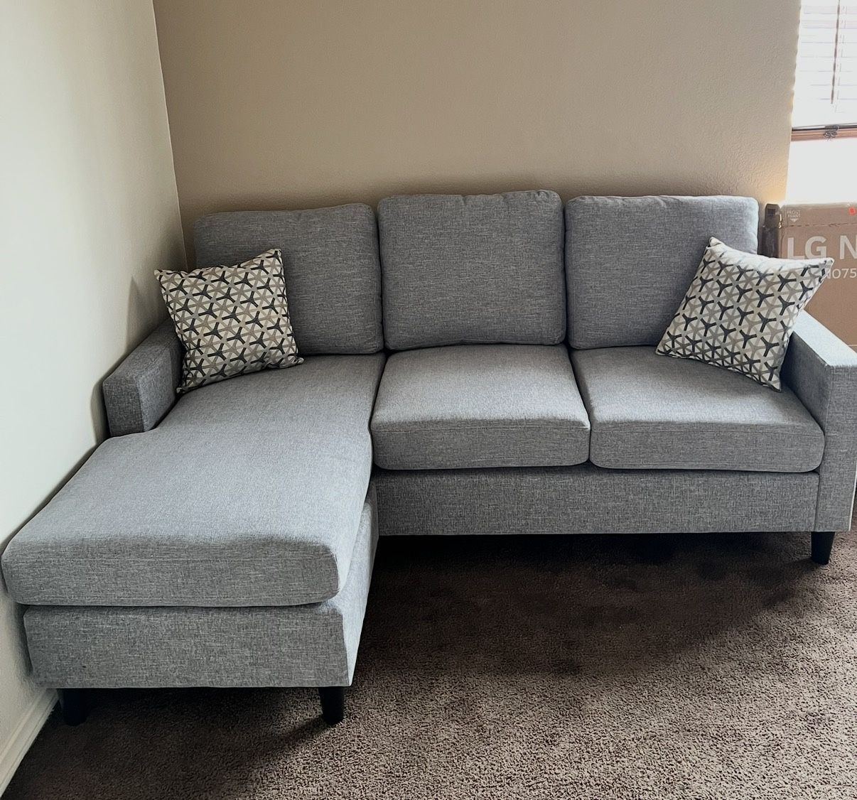 Stark Dark Grey Couch