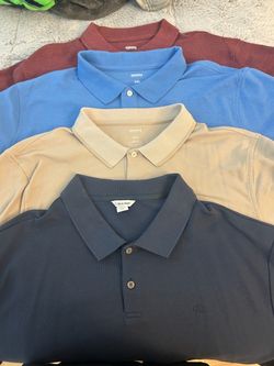 Lot of 4 Men's Polo Shirts Sonoma & Calvin Klein