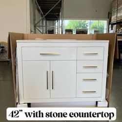 Summer Sale!!! 42'' Bathroom Vanity Stone Countertop (Open Box)