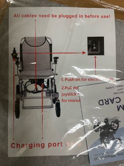 Kerdom folding power chair 12AH