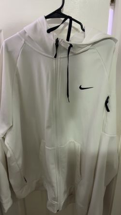 Nike Men's Therma FIT Full-Zip Training Hoodie White Size 3XL