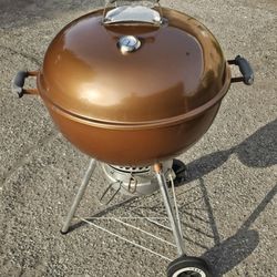Weber Kettle Grills All-weather Wheels Original Kettle Charcoal Grill Copper